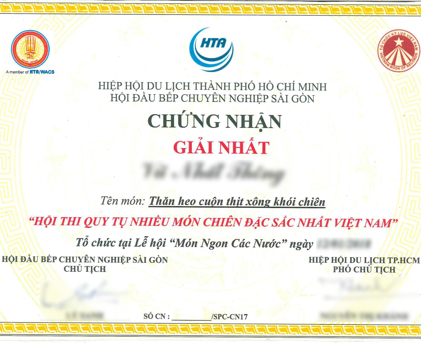 Nhà hàng tham dự chương trình ẩm thực